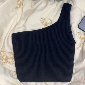 Babaton Scultp Knit One Shoulder Top